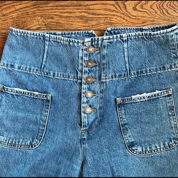 Free people wide leg jeans - Picture 1 of 5